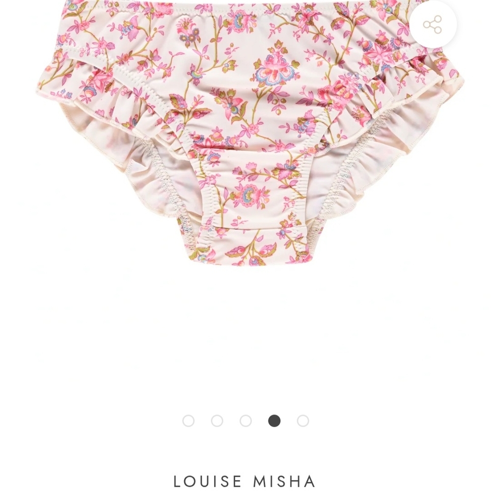 New Floral Ruffle Kids Rashguard - Picture 3 of 5